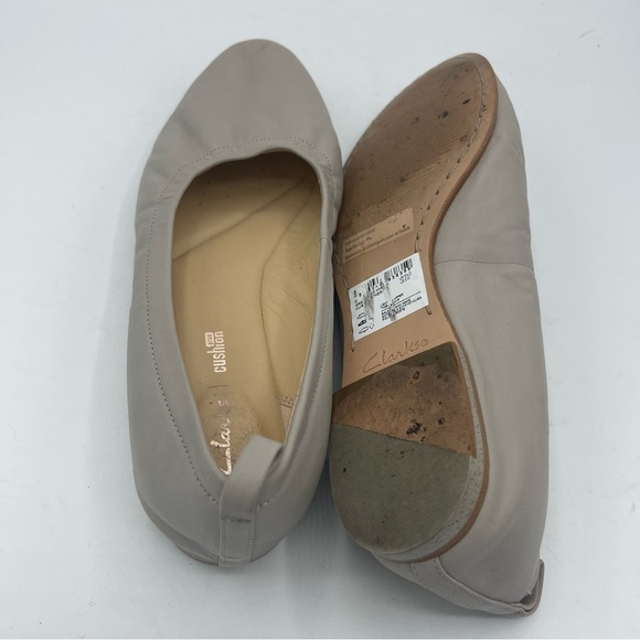 Clarks Cushion Plus Womens Size 8 Grace Mia Ballet Flats Round Toe Slip On Shoe - Picture 6 of 7